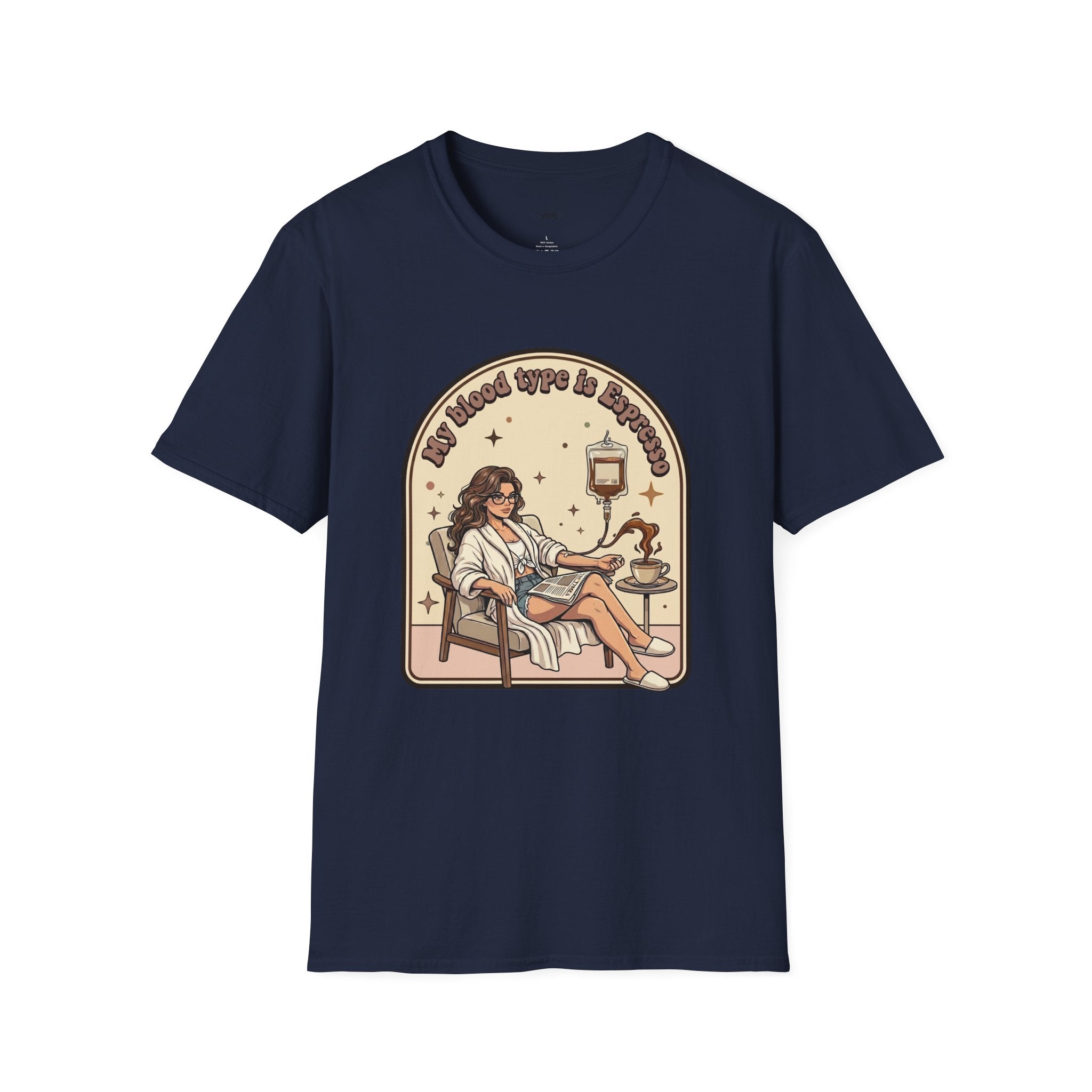 My Blood Type Is Espresso T-Shirt Vintage Design