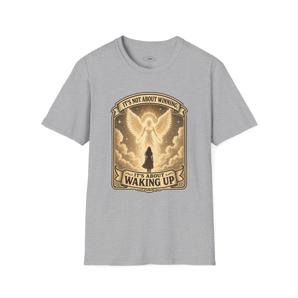 It's Not About Winning, It's About Waking Up T-Shirt Vintage Design