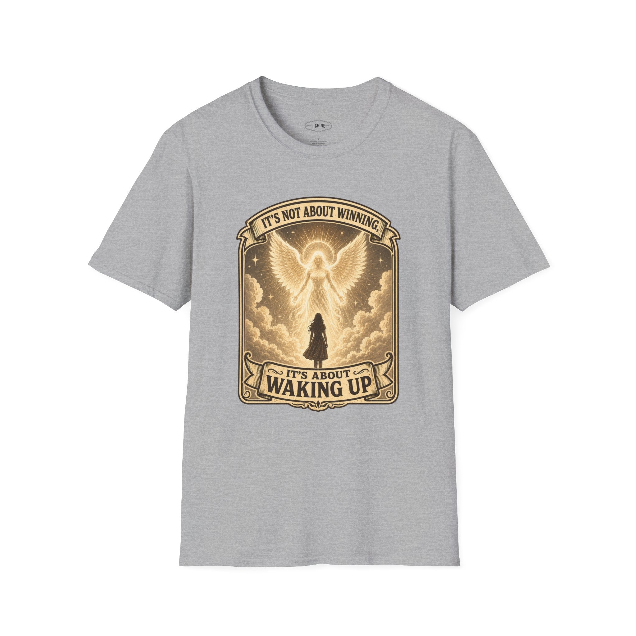 It's Not About Winning, It's About Waking Up T-Shirt Vintage Design