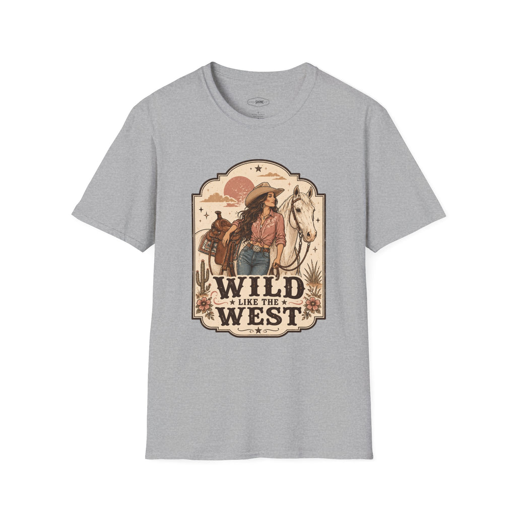 Wild Like the West T-Shirt Vintage Design