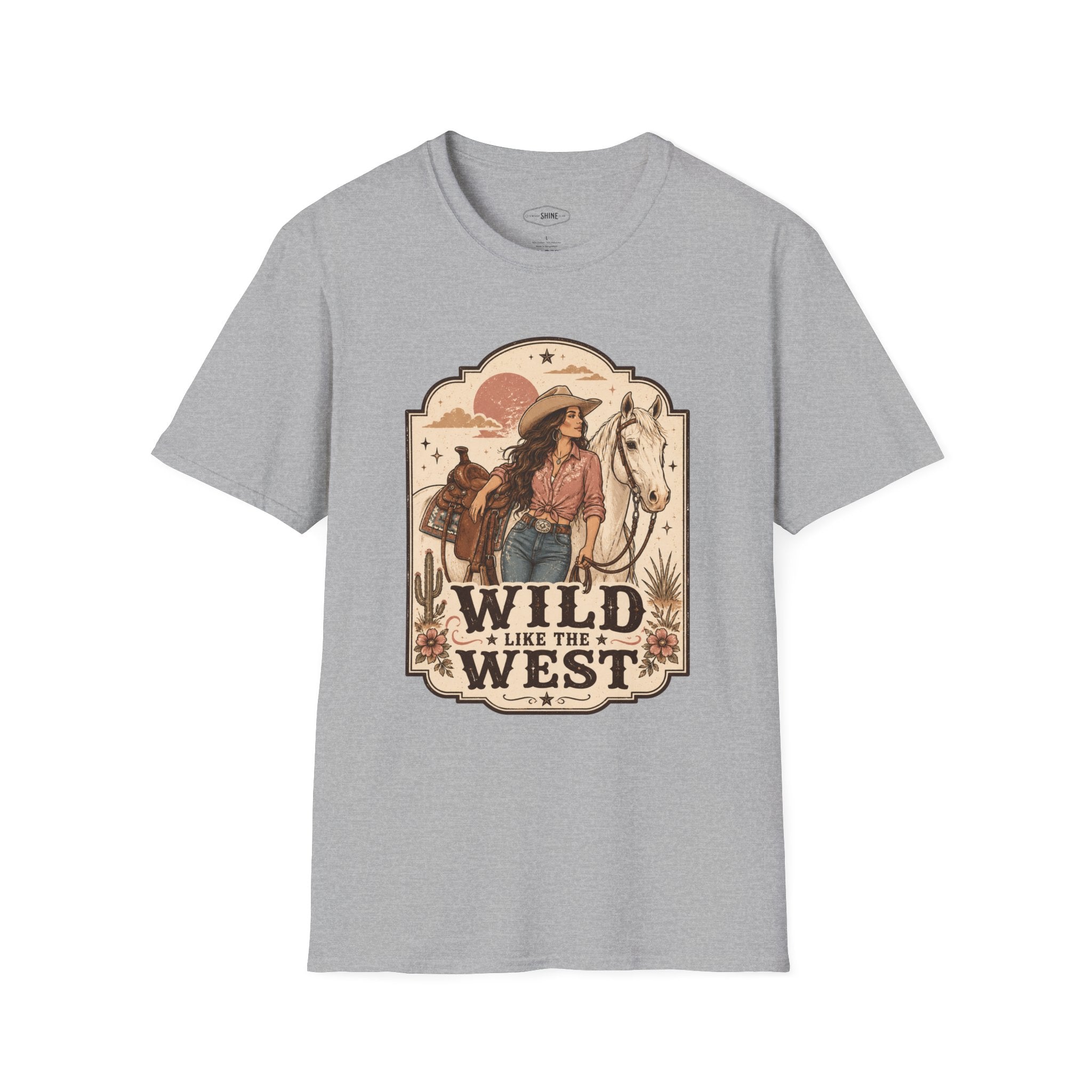 Wild Like the West T-Shirt Vintage Design
