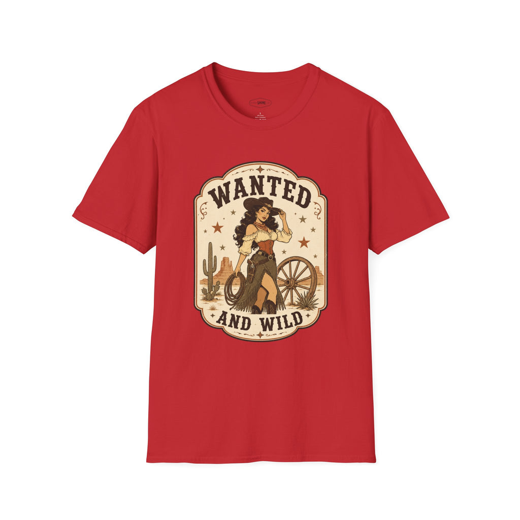 Wanted and Wild T-Shirt Vintage Design