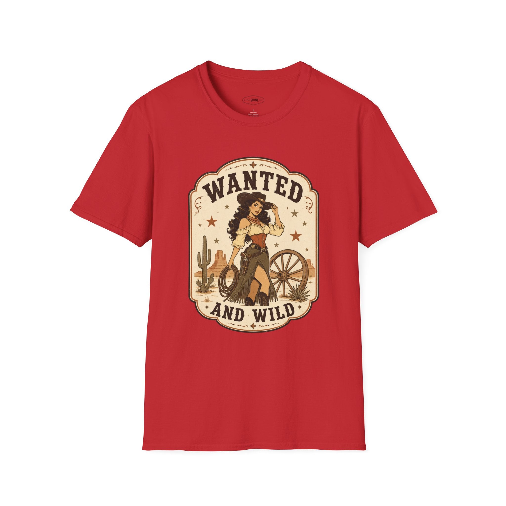 Wanted and Wild T-Shirt Vintage Design