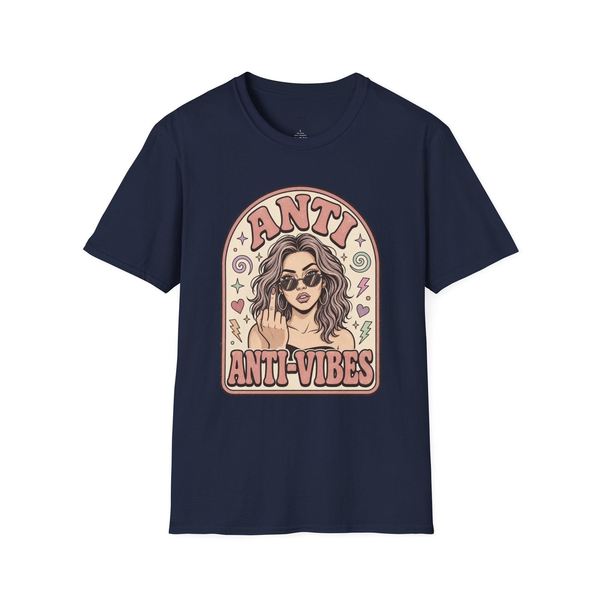 Anti Anti-Vibes T-Shirt Vintage Design