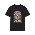 From Darkness You Will Flourish T-Shirt Vintage Design