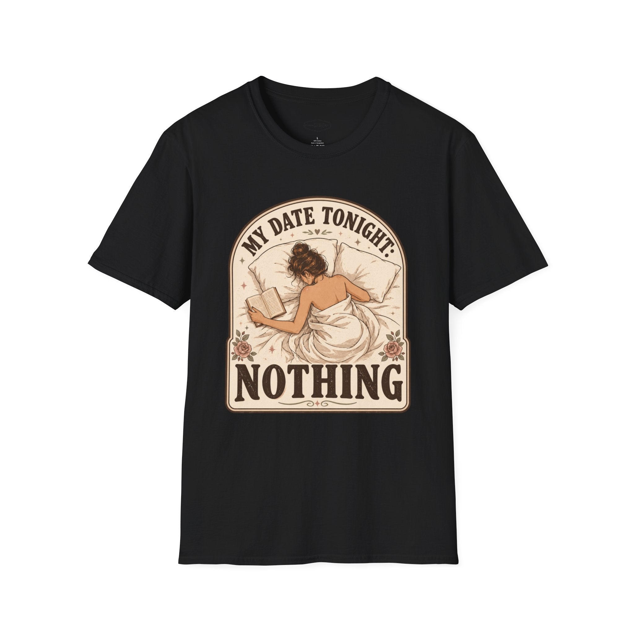My Date Tonight: Nothing T-Shirt Vintage Design