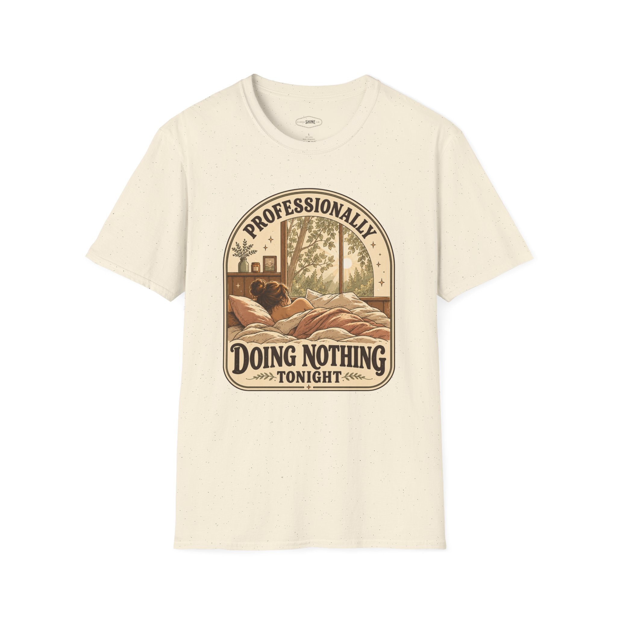 Professionally Doing Nothing Tonight T-Shirt Vintage Design