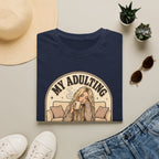 My Adulting Is Managed by Caffeine T-Shirt Vintage Design
