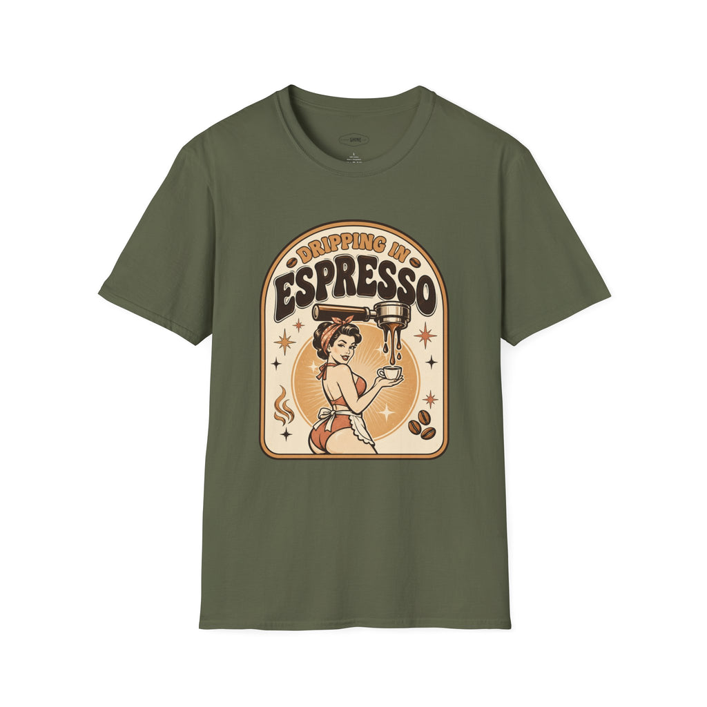 Dripping in Espresso T-Shirt Vintage Design