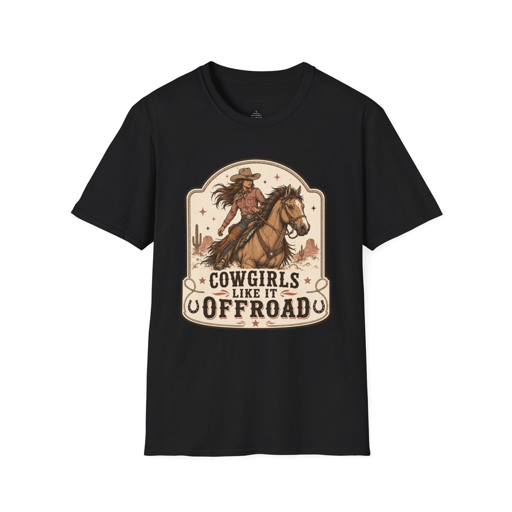 Cowgirls Like It Offroad T-Shirt Vintage Design