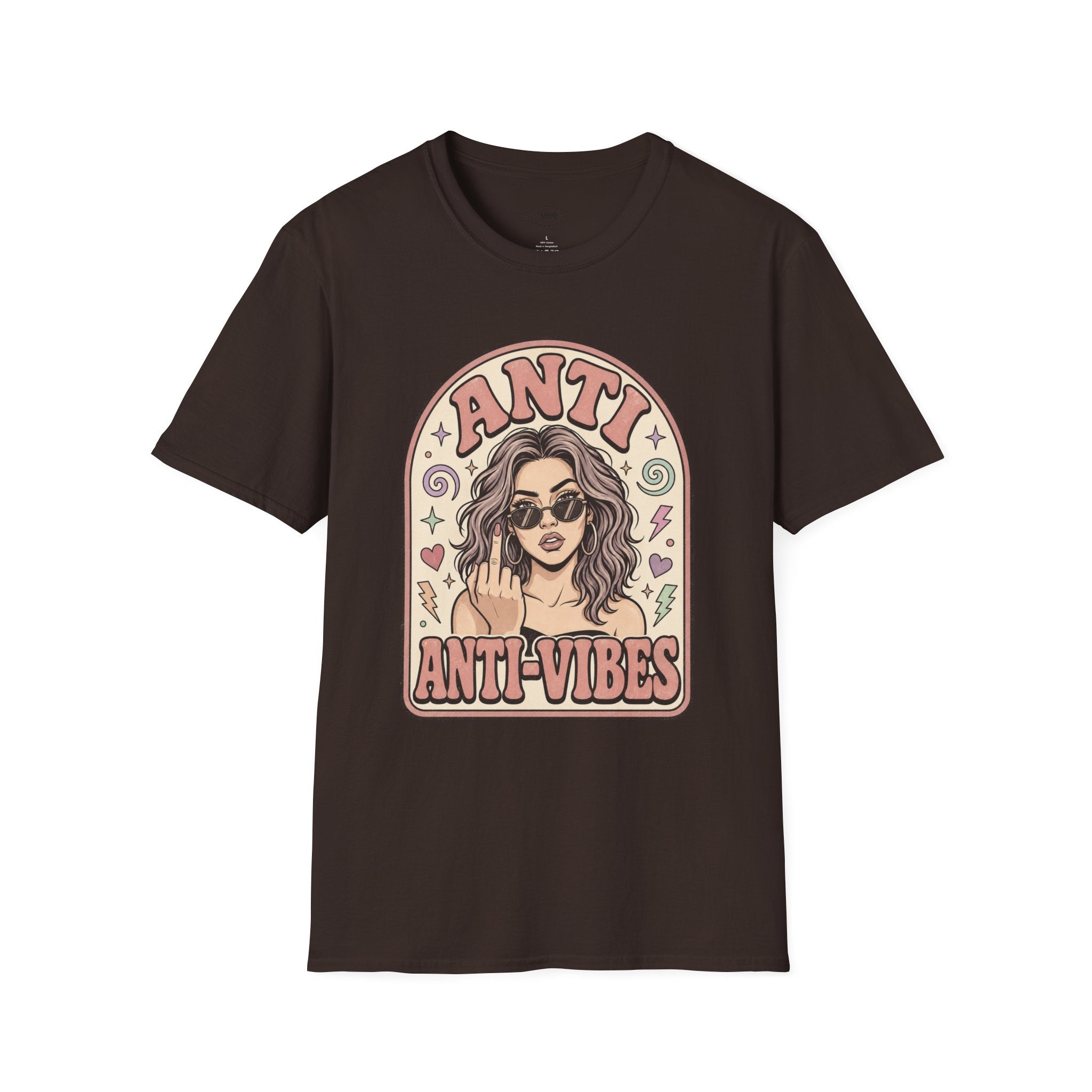 Anti Anti-Vibes T-Shirt Vintage Design