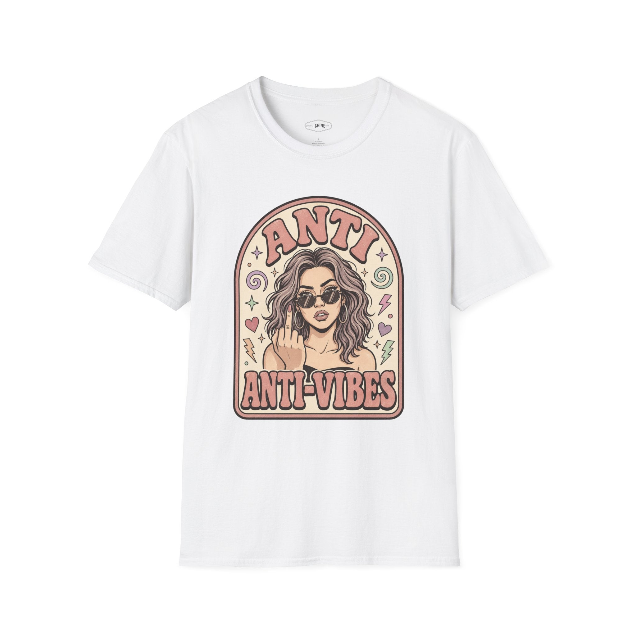 Anti Anti-Vibes T-Shirt Vintage Design