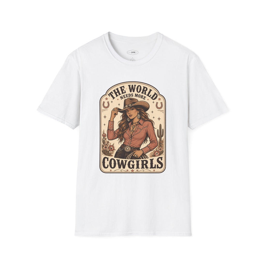 The World Needs More Cowgirls T-Shirt Vintage Design