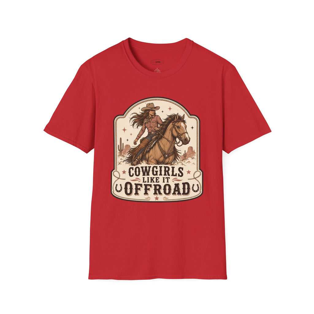 Cowgirls Like It Offroad T-Shirt Vintage Design