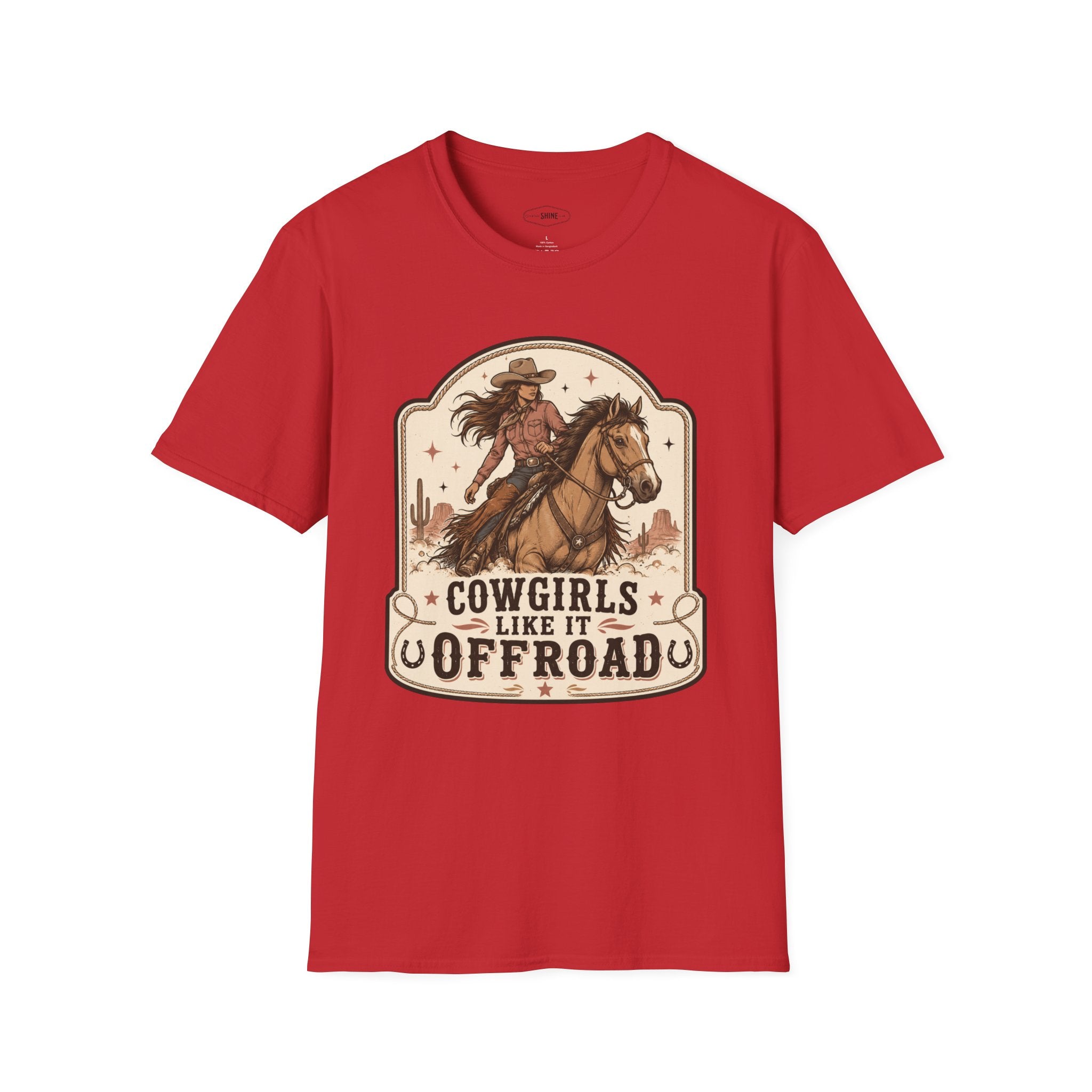 Cowgirls Like It Offroad T-Shirt Vintage Design