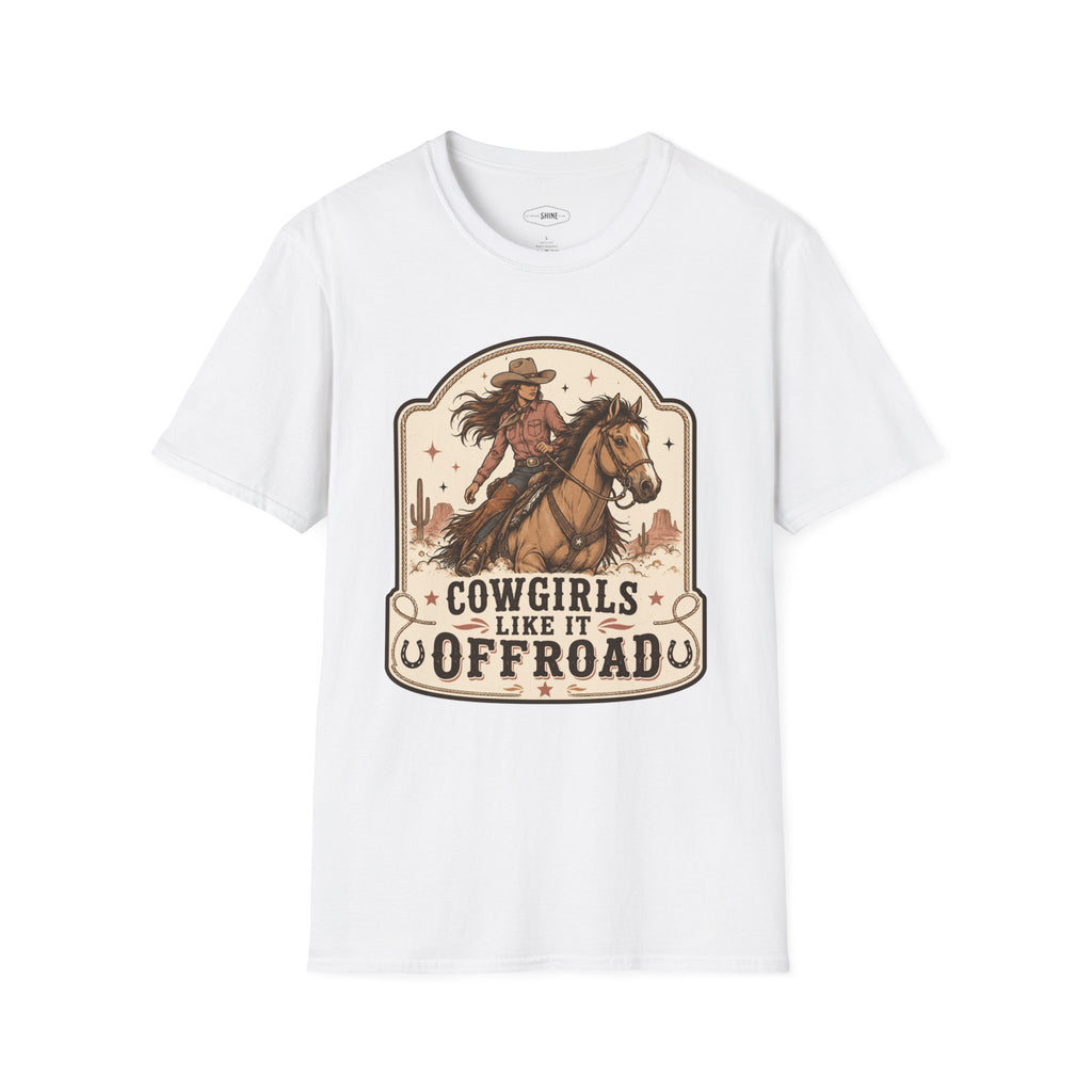 Cowgirls Like It Offroad T-Shirt Vintage Design