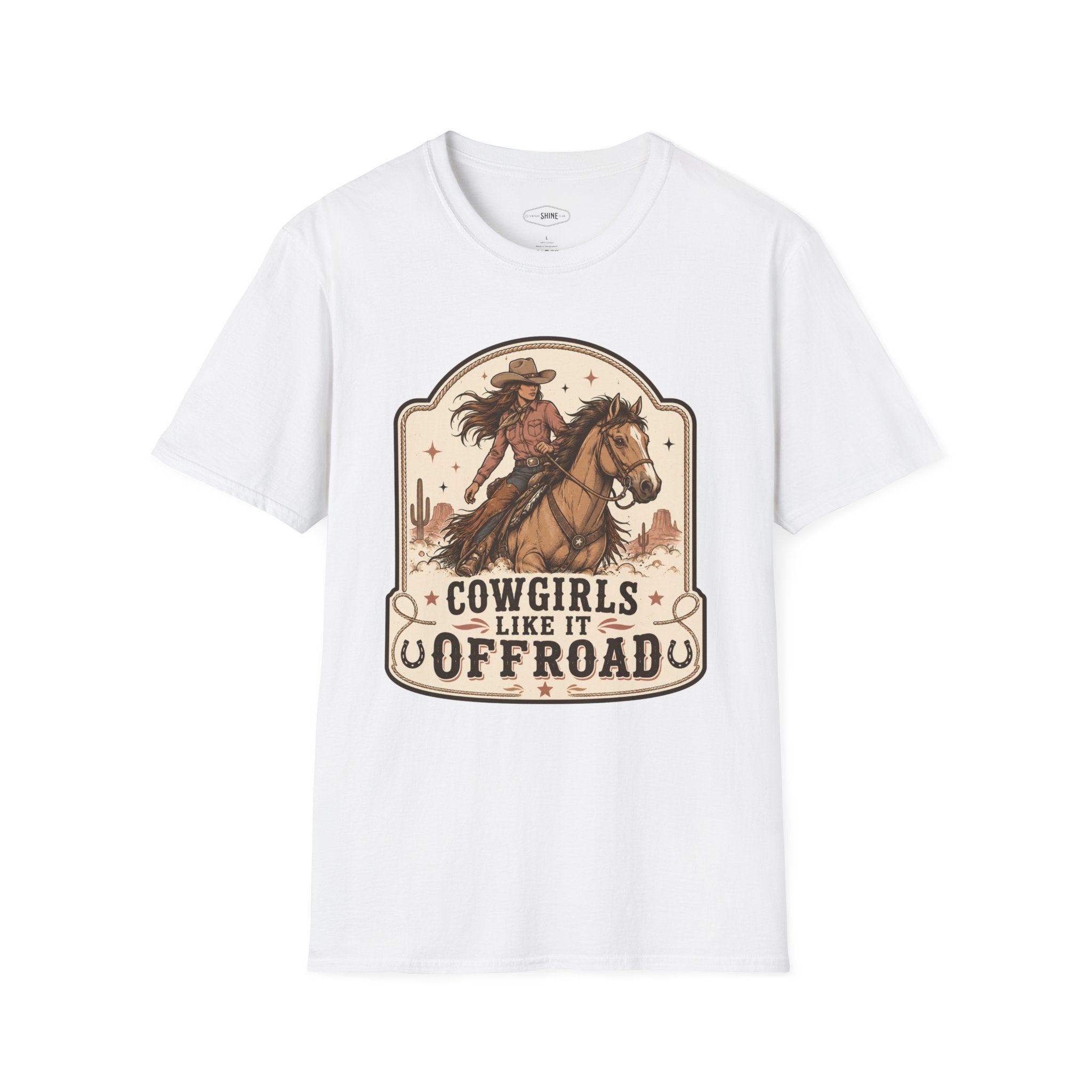 Cowgirls Like It Offroad T-Shirt Vintage Design