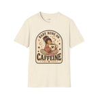 Baby Runs on Caffeine T-Shirt Vintage Design