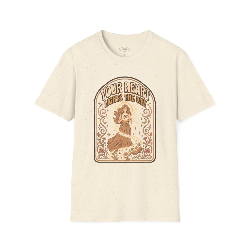 Your Heart Lights the Way T-Shirt Vintage Design
