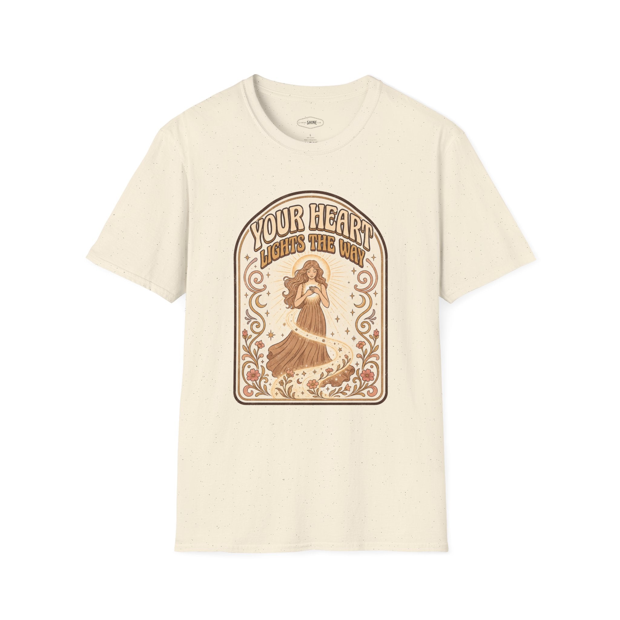 Your Heart Lights the Way T-Shirt Vintage Design