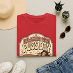 Relaxing With Puss Day T-Shirt Vintage Design