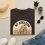 My Adulting Is Managed by Caffeine T-Shirt Vintage Design