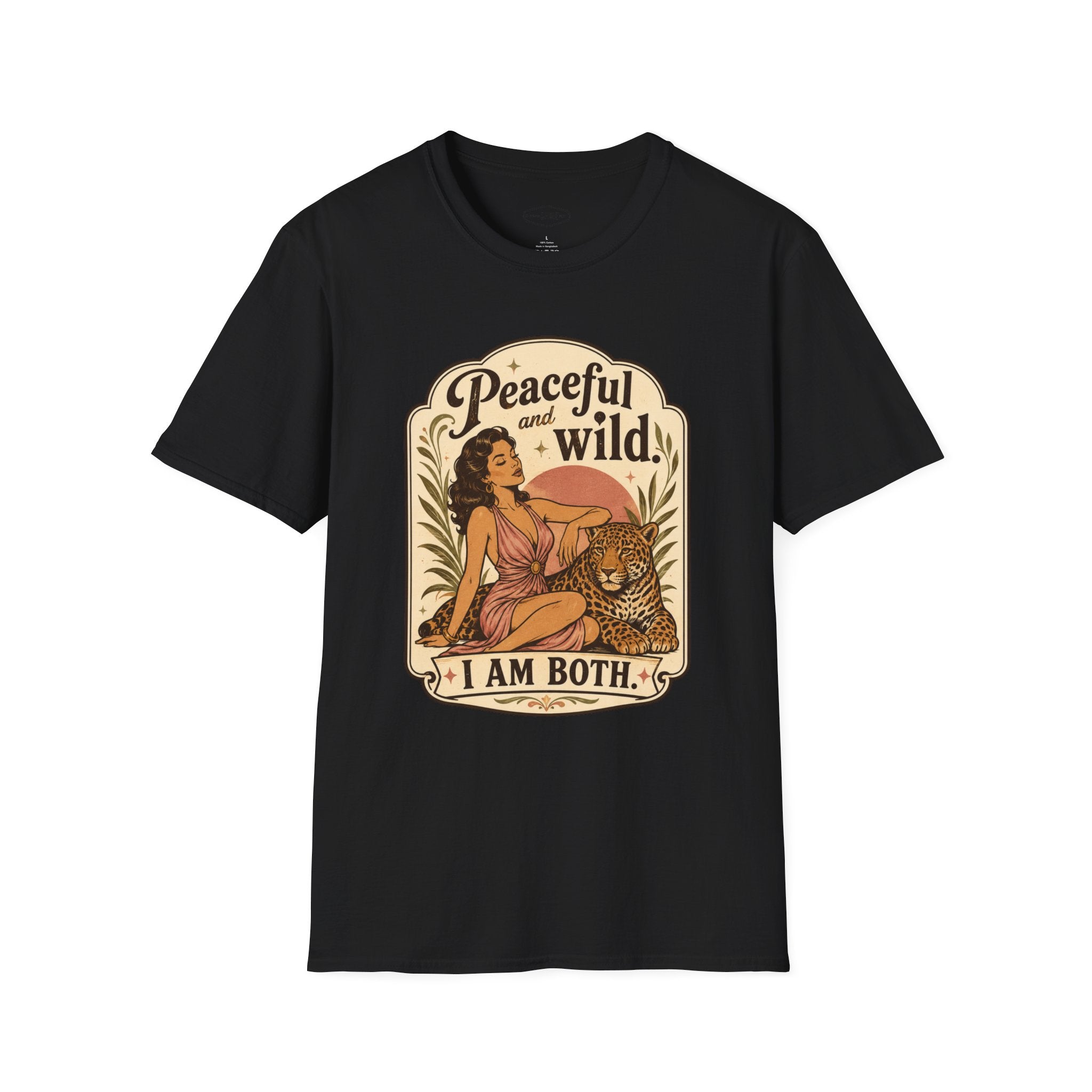 Peaceful and Wild, I Am Both T-Shirt Vintage Design
