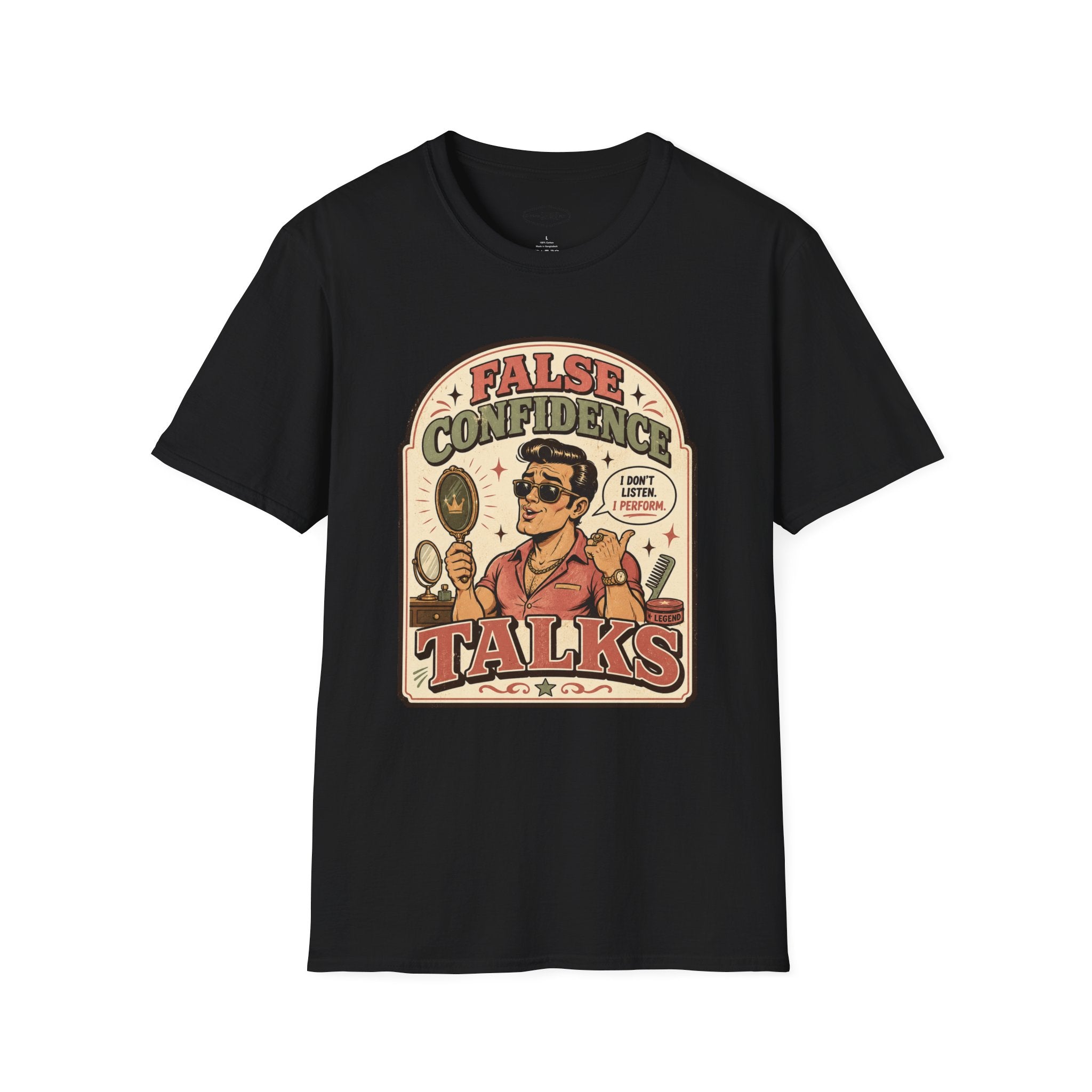 False Confidence Talks T-Shirt Vintage Design