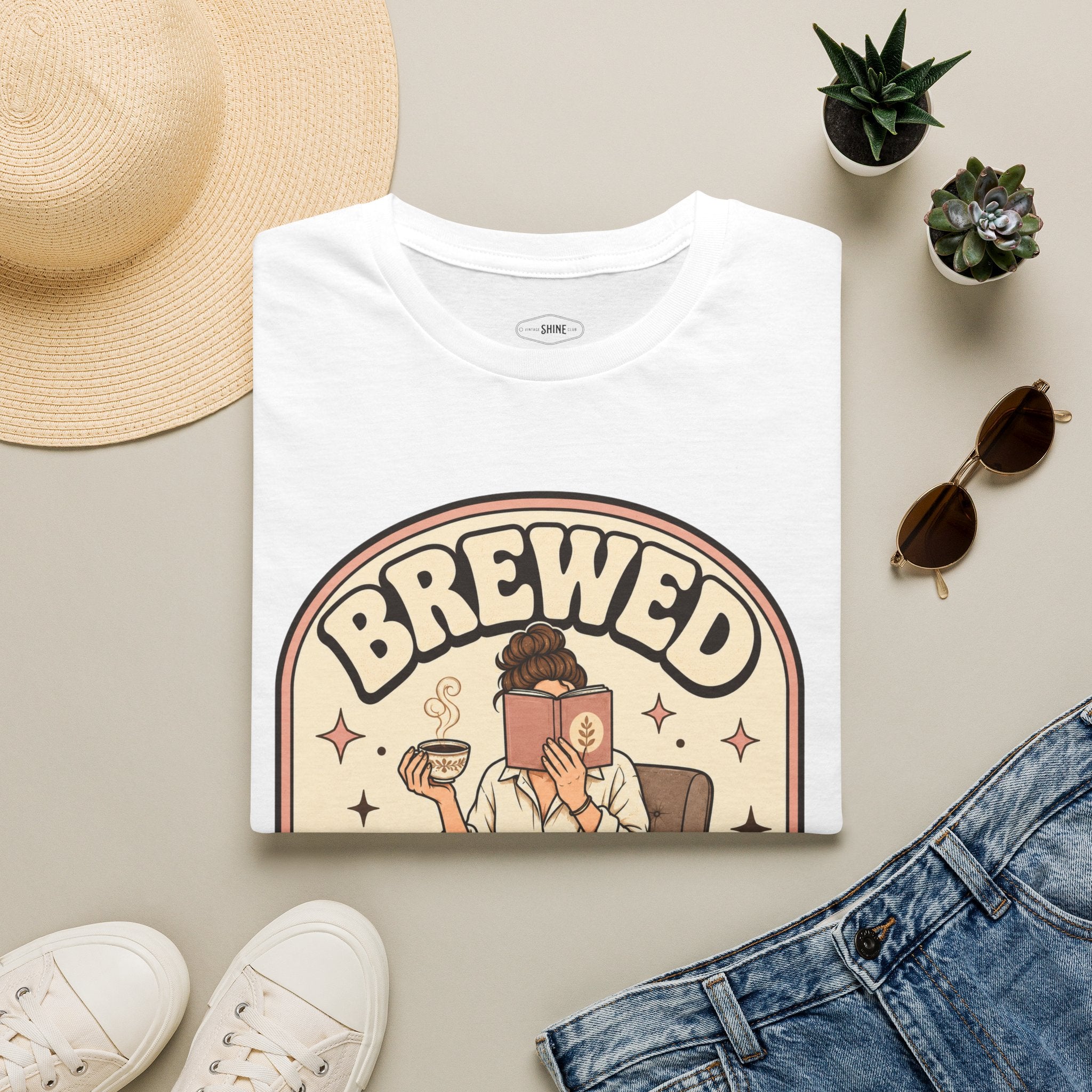 Brewed This Way T-Shirt Vintage Design