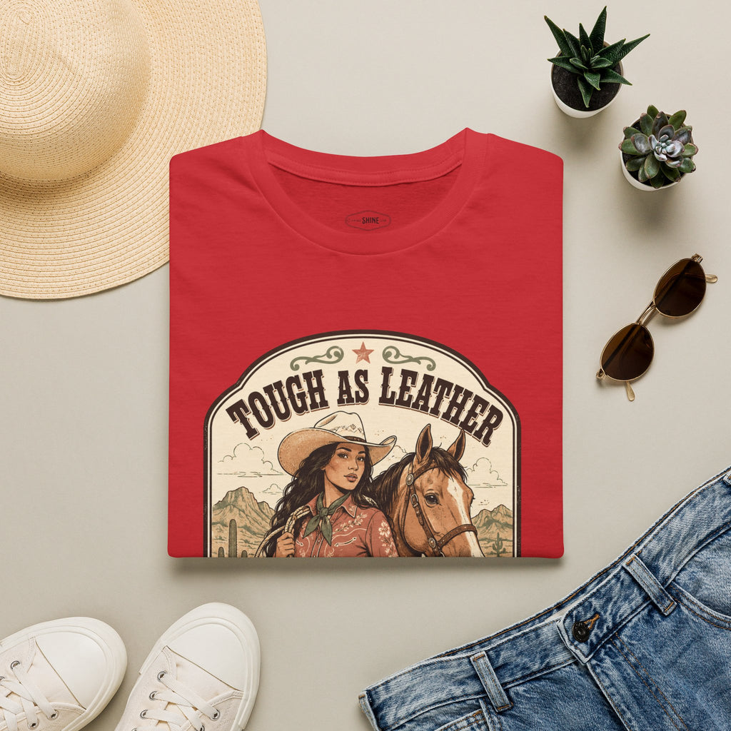 Tough as Leather, Sweet as Sugar T-Shirt Vintage Design