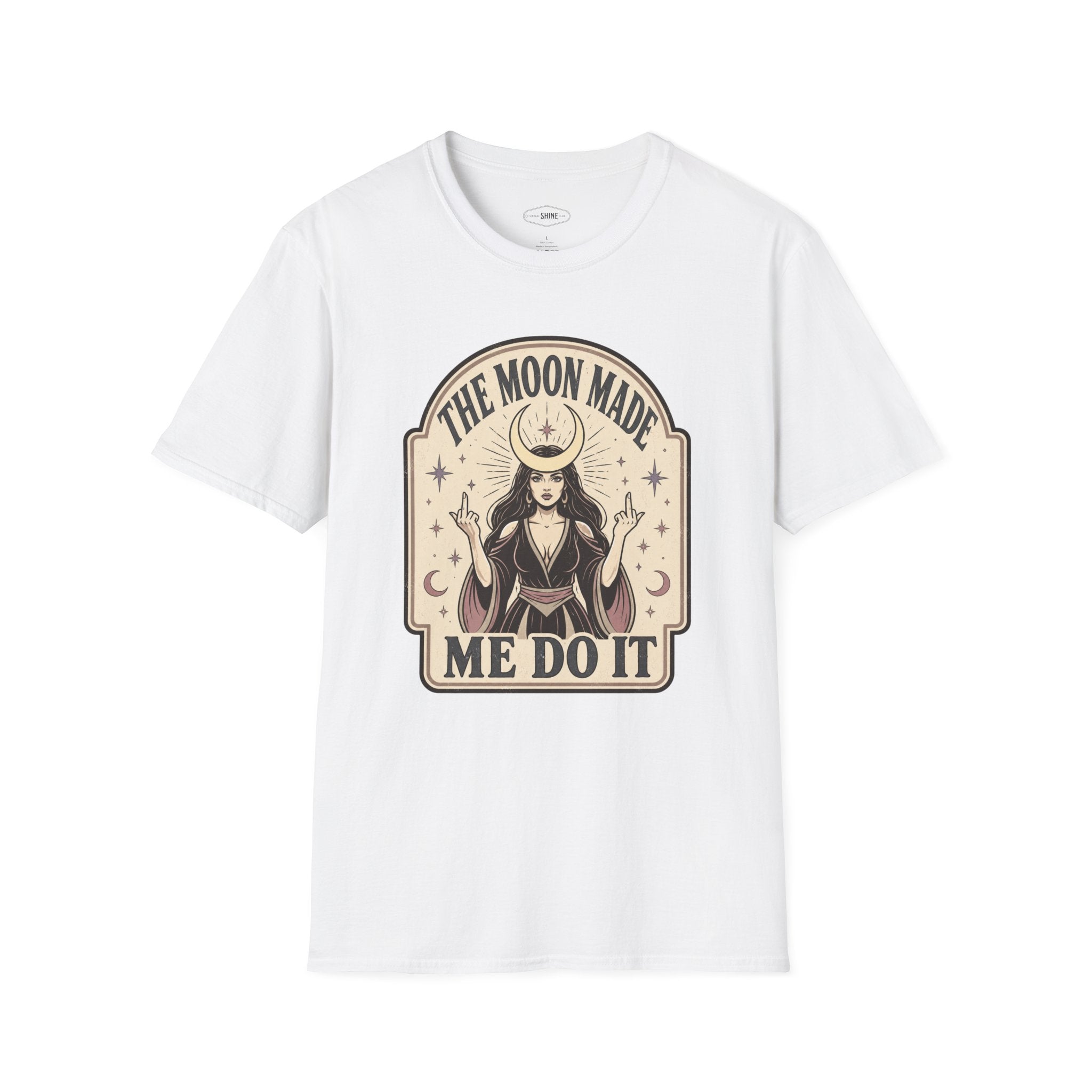 The Moon Made Me Do It T-Shirt Vintage Design
