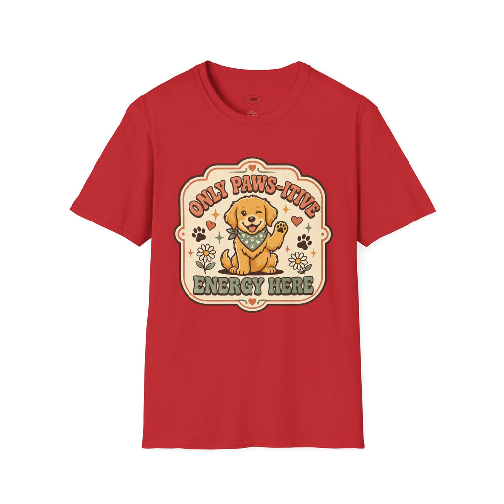 Only Paws-itive Energy Here T-Shirt Vintage Design