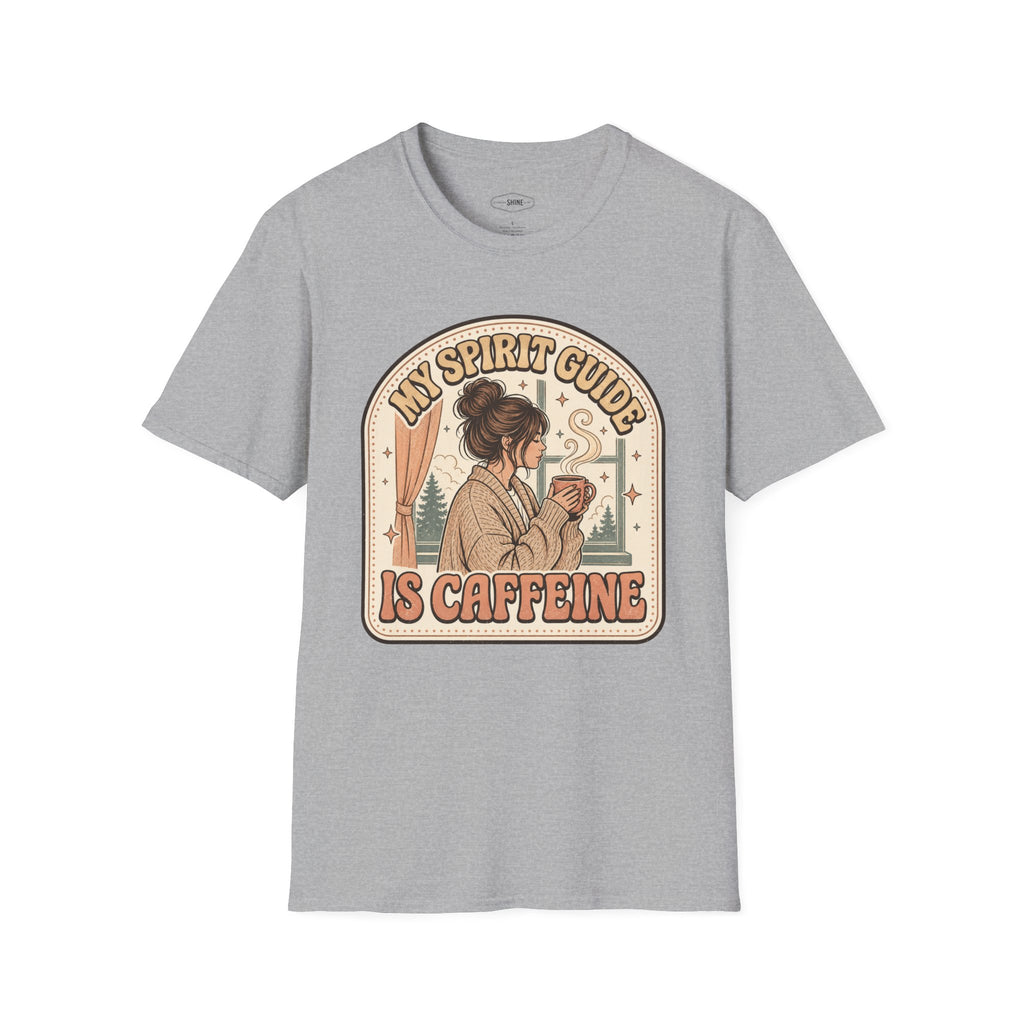 My Spirit Guide Is Caffeine T-Shirt Vintage Design