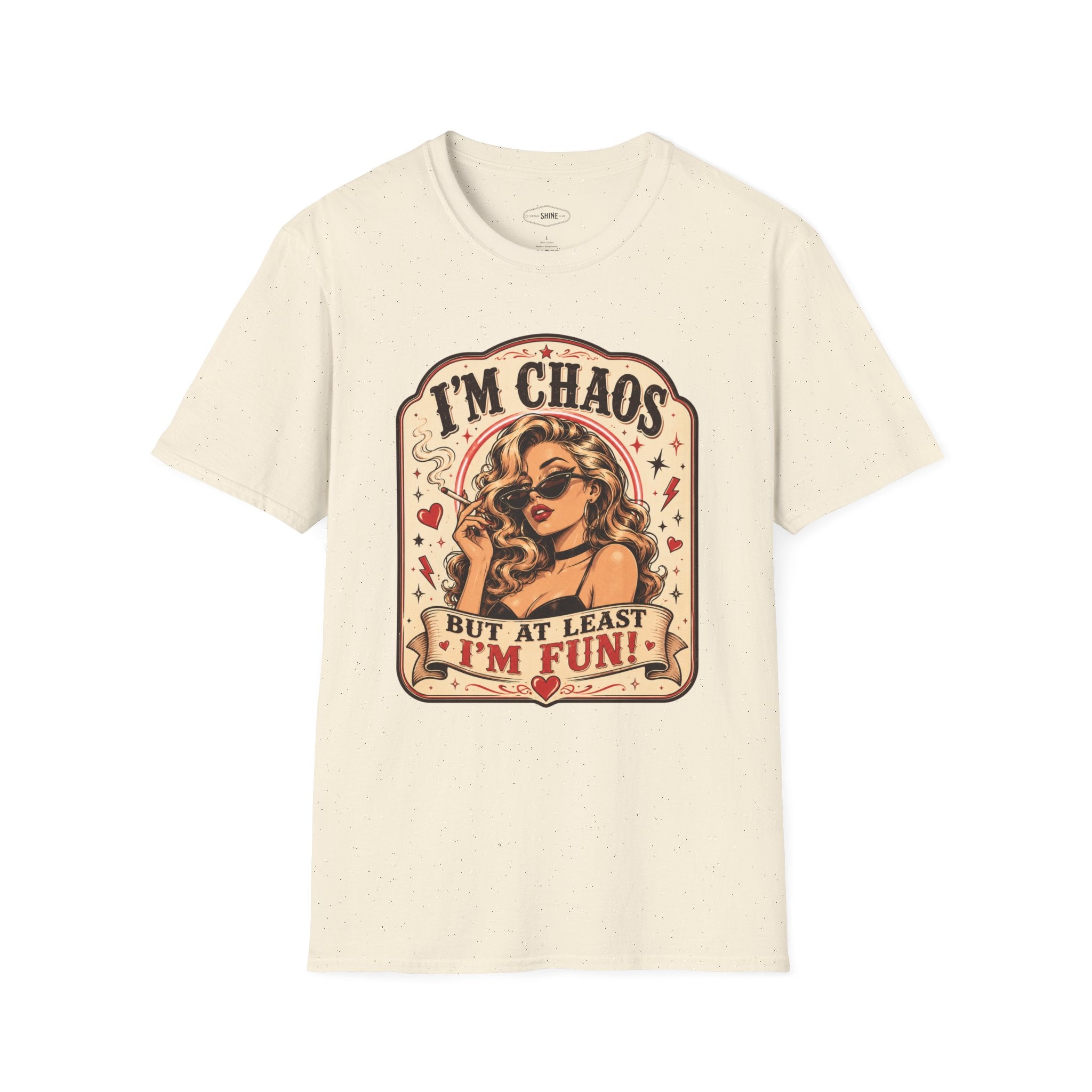 I'm Chaos but At Least I'm Fun T-Shirt Vintage Design