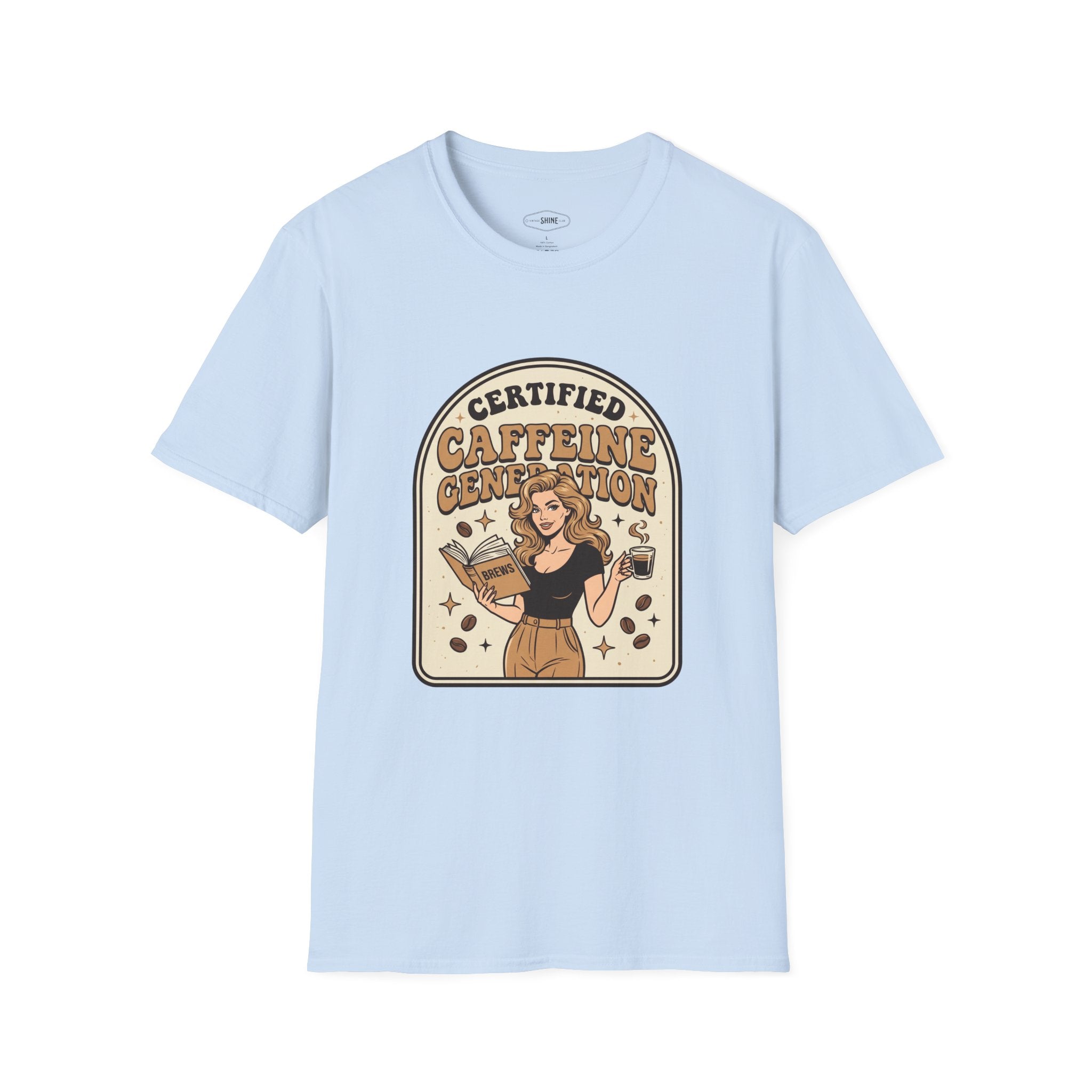 Certified Caffeine Generation T-Shirt Vintage Design