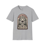 From Darkness You Will Flourish T-Shirt Vintage Design