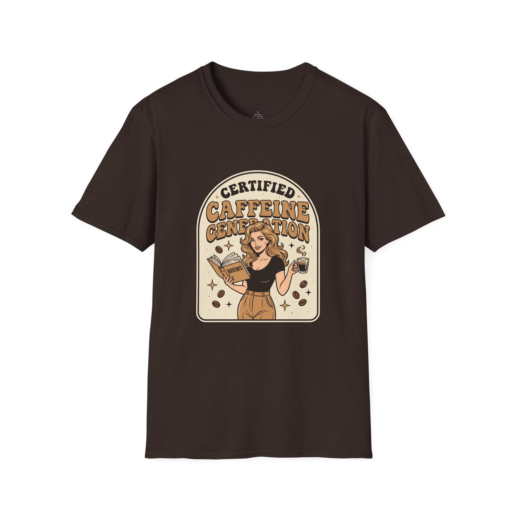 Certified Caffeine Generation T-Shirt Vintage Design