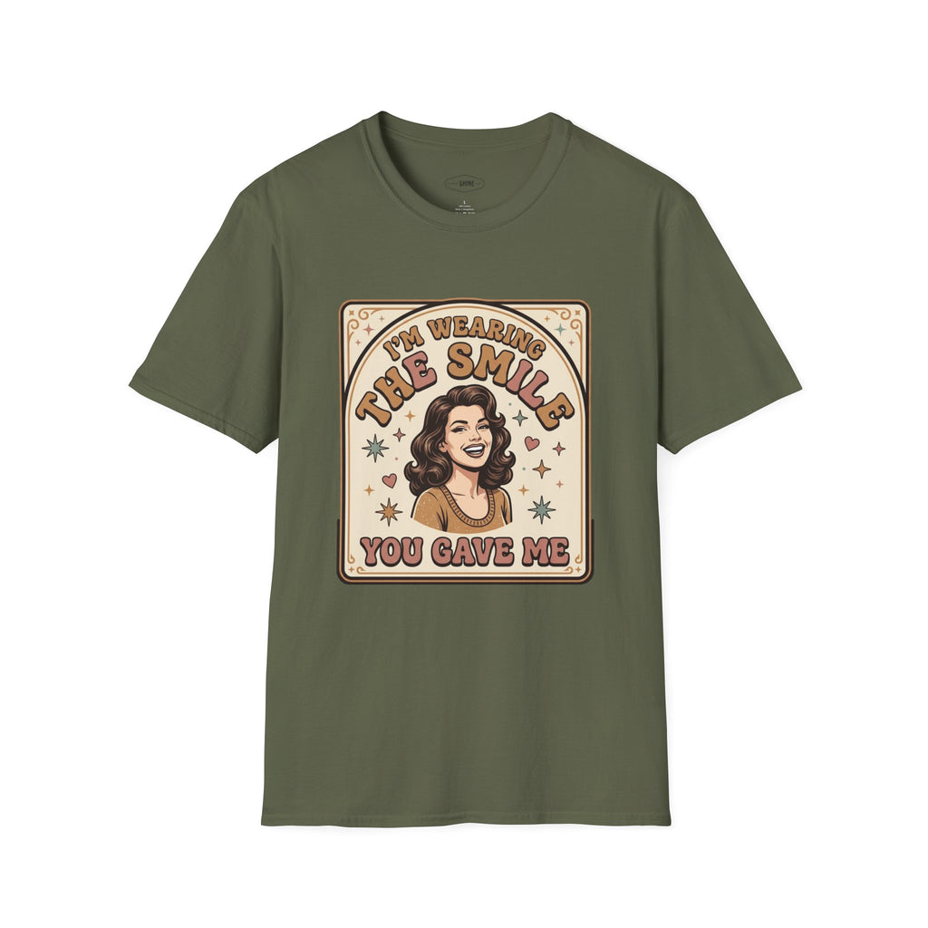 I'm Wearing the Smile You Gave Me T-Shirt Vintage Design