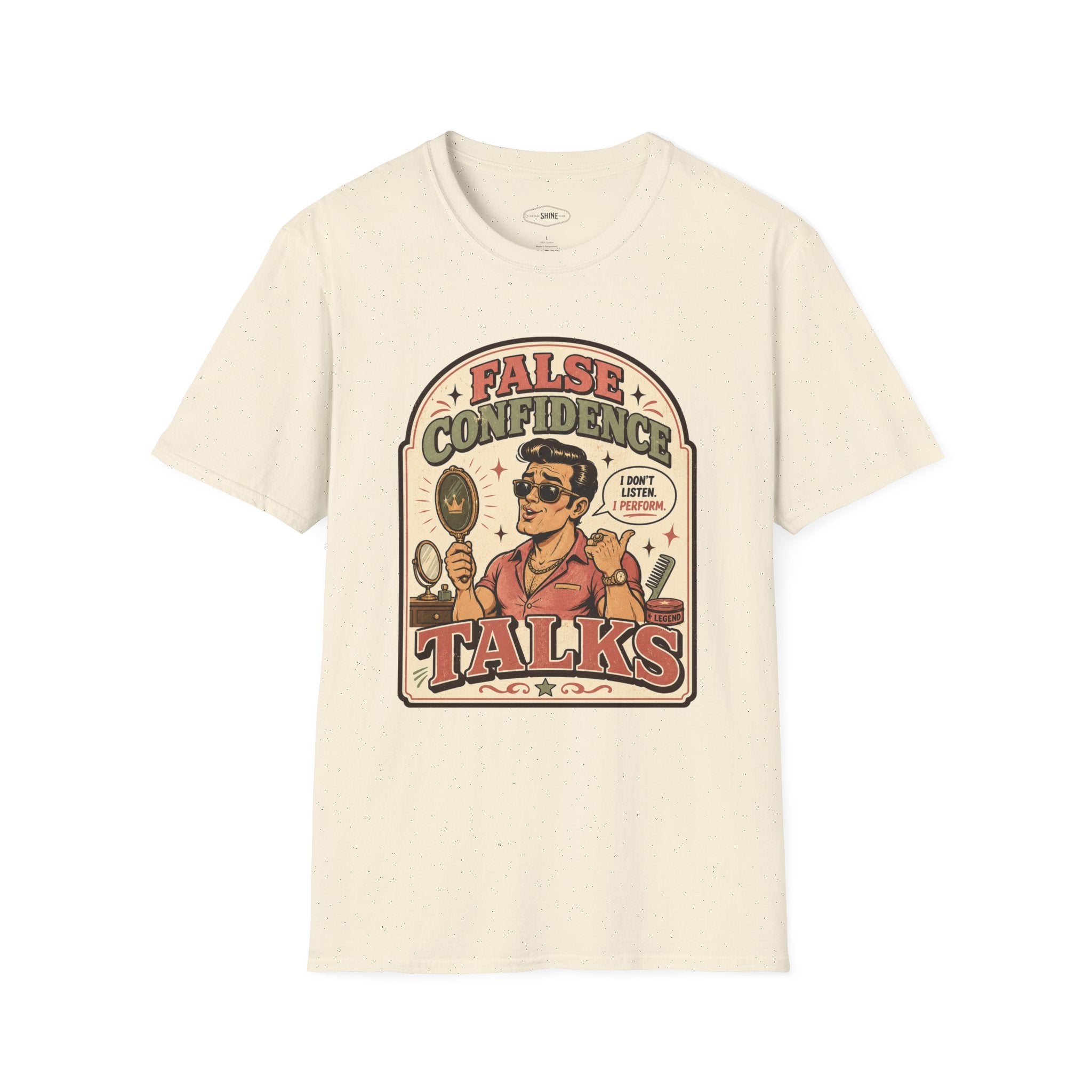 False Confidence Talks T-Shirt Vintage Design