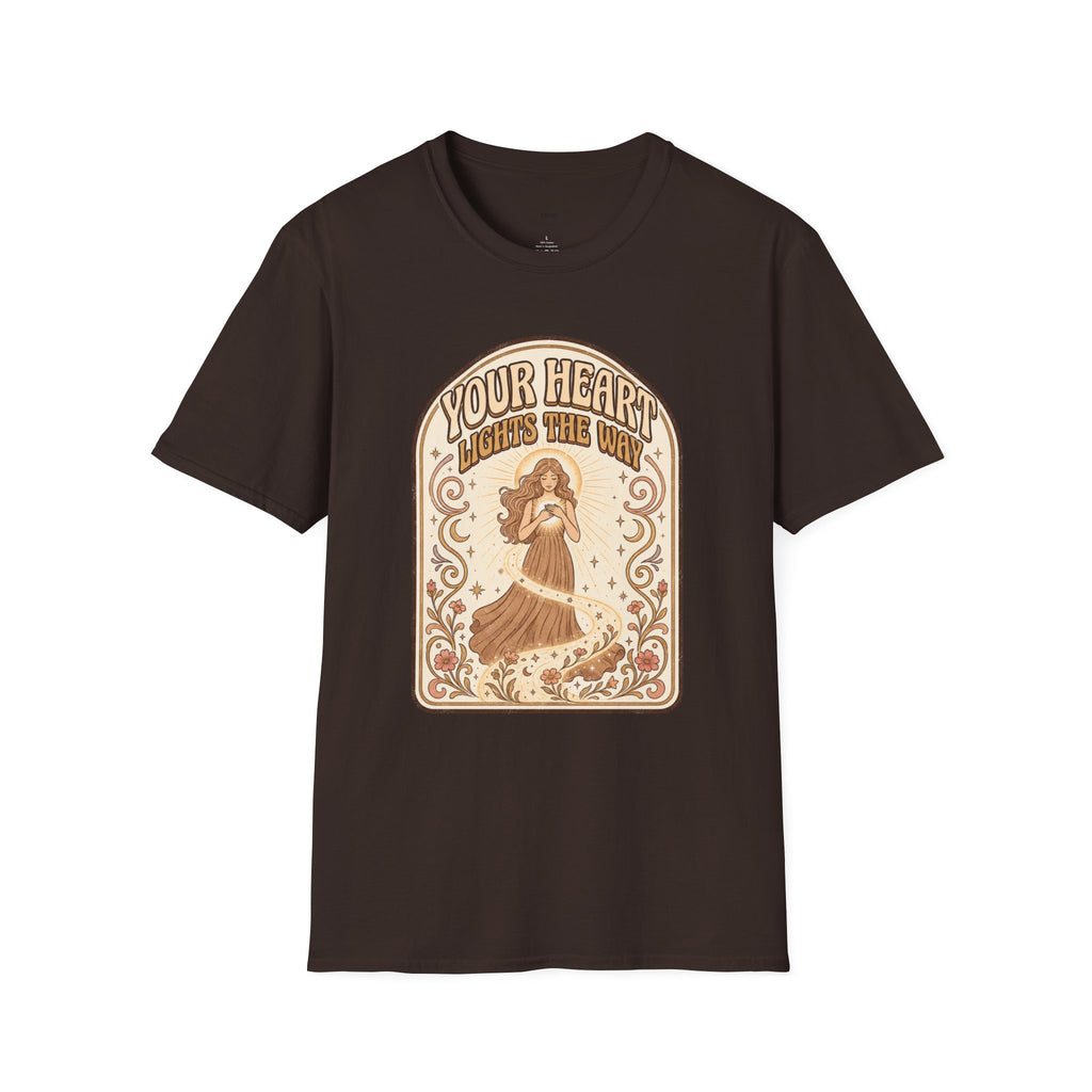 Your Heart Lights the Way T-Shirt Vintage Design