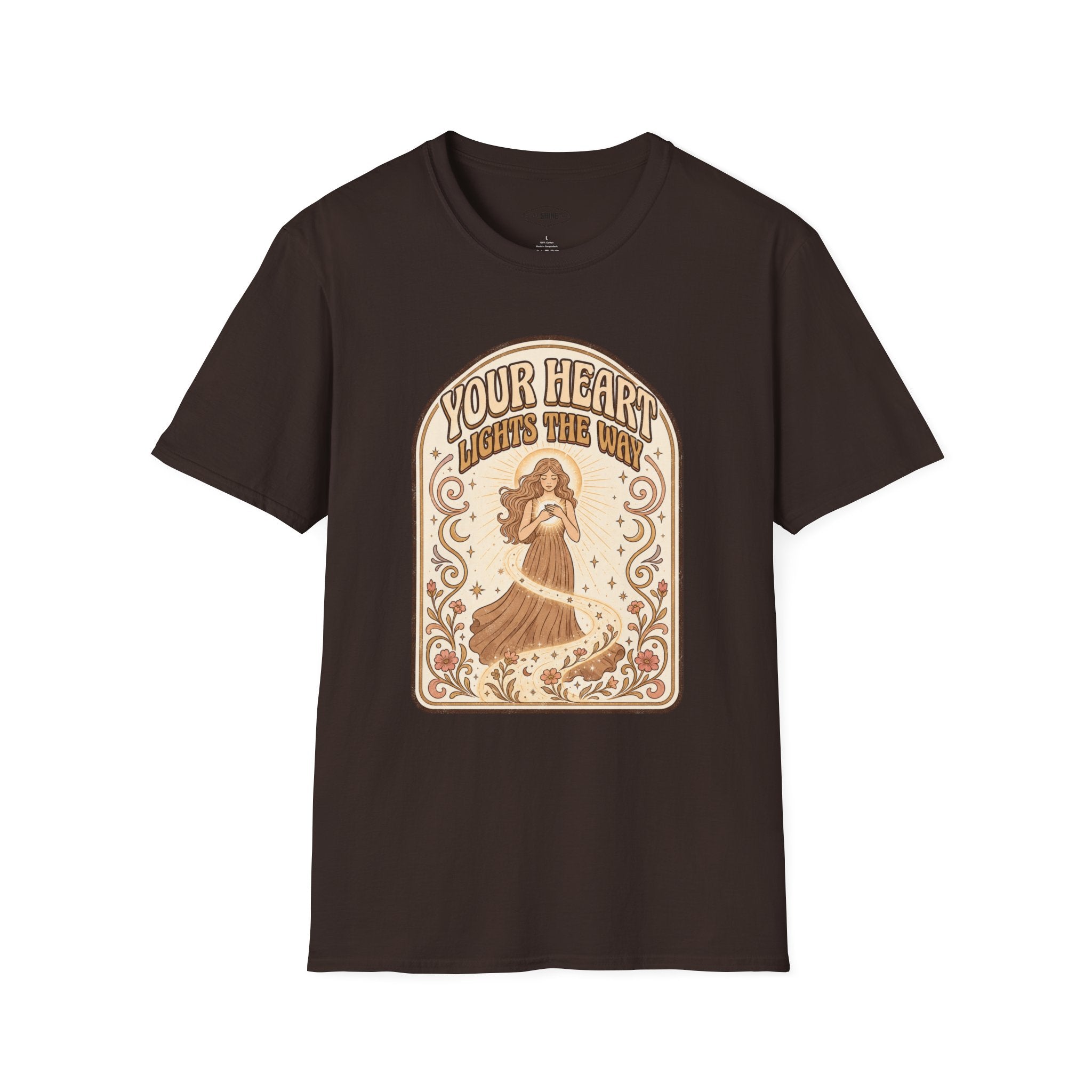 Your Heart Lights the Way T-Shirt Vintage Design