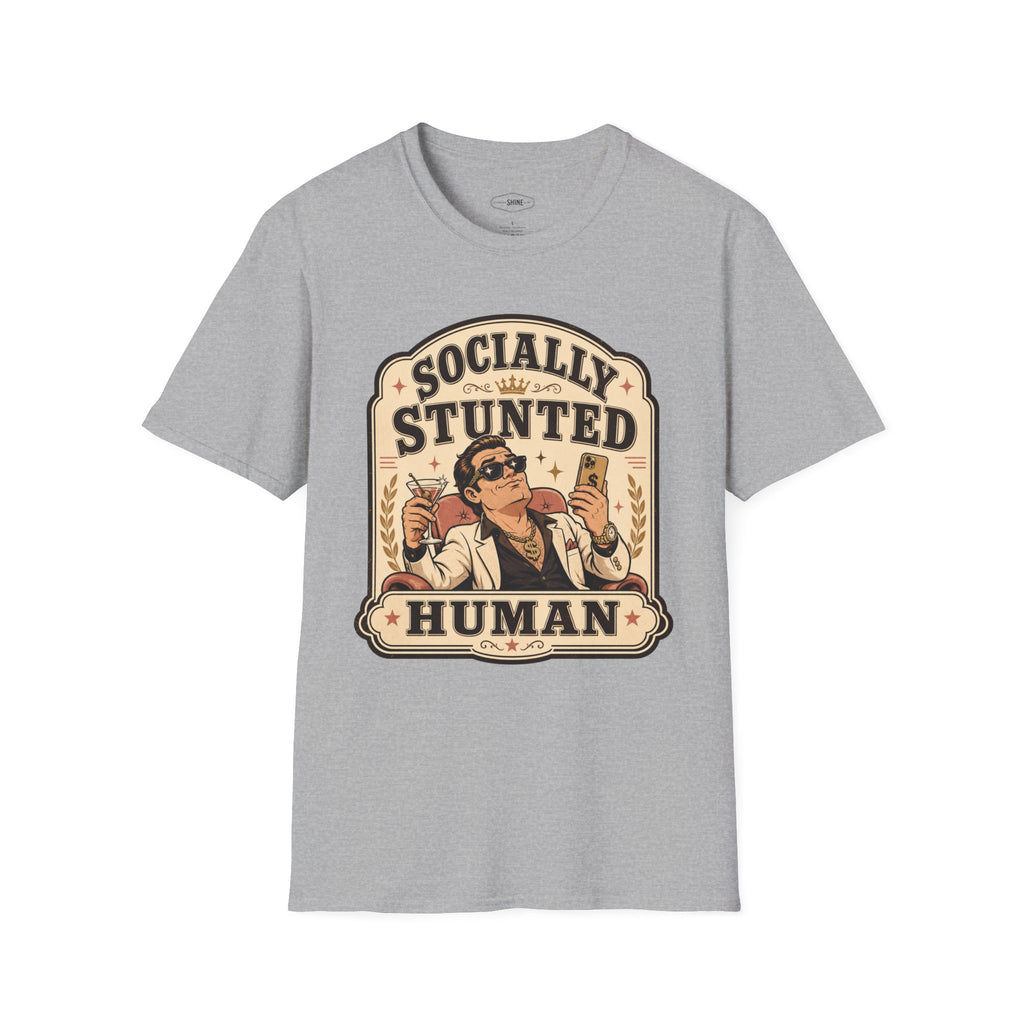 Socially Stunted Human T-Shirt Vintage Design