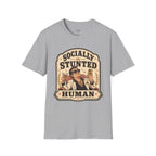 Socially Stunted Human T-Shirt Vintage Design