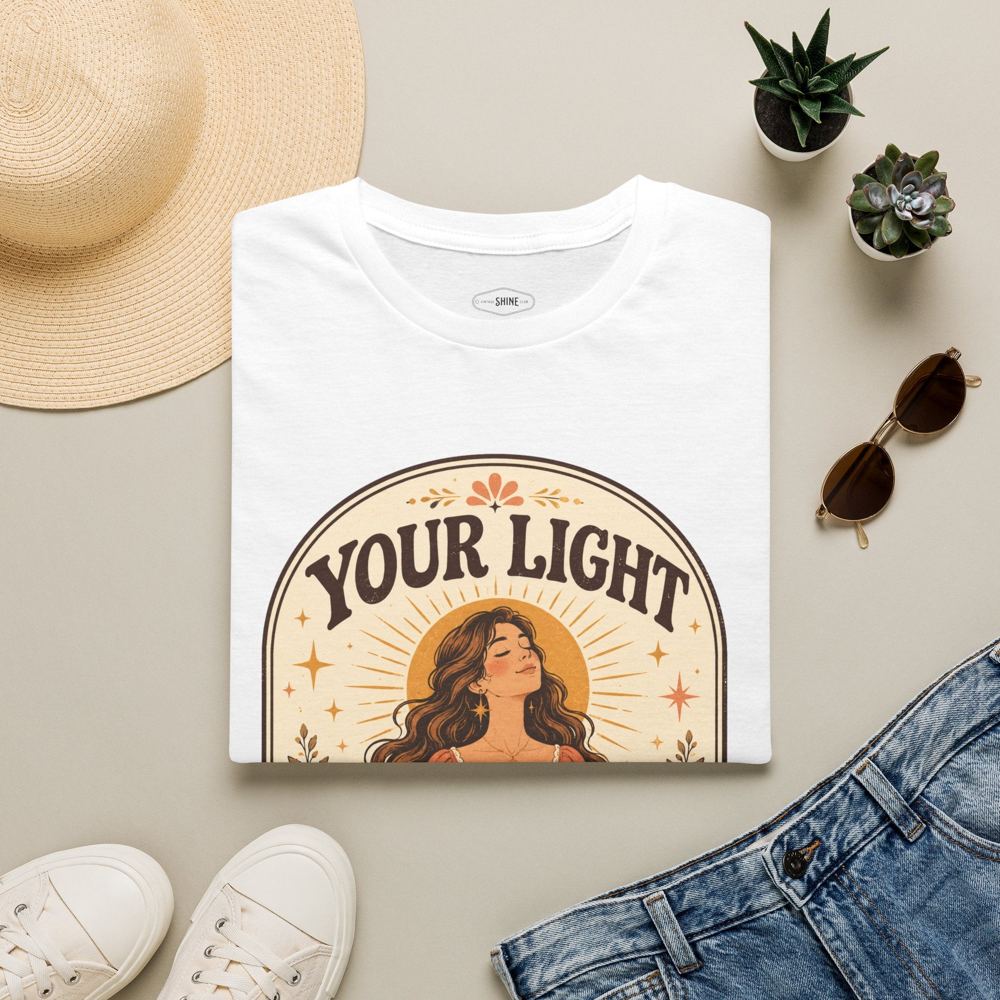 Your Light Will Shine T-Shirt Vintage Design