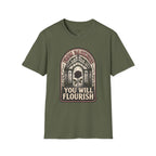 From Darkness You Will Flourish T-Shirt Vintage Design