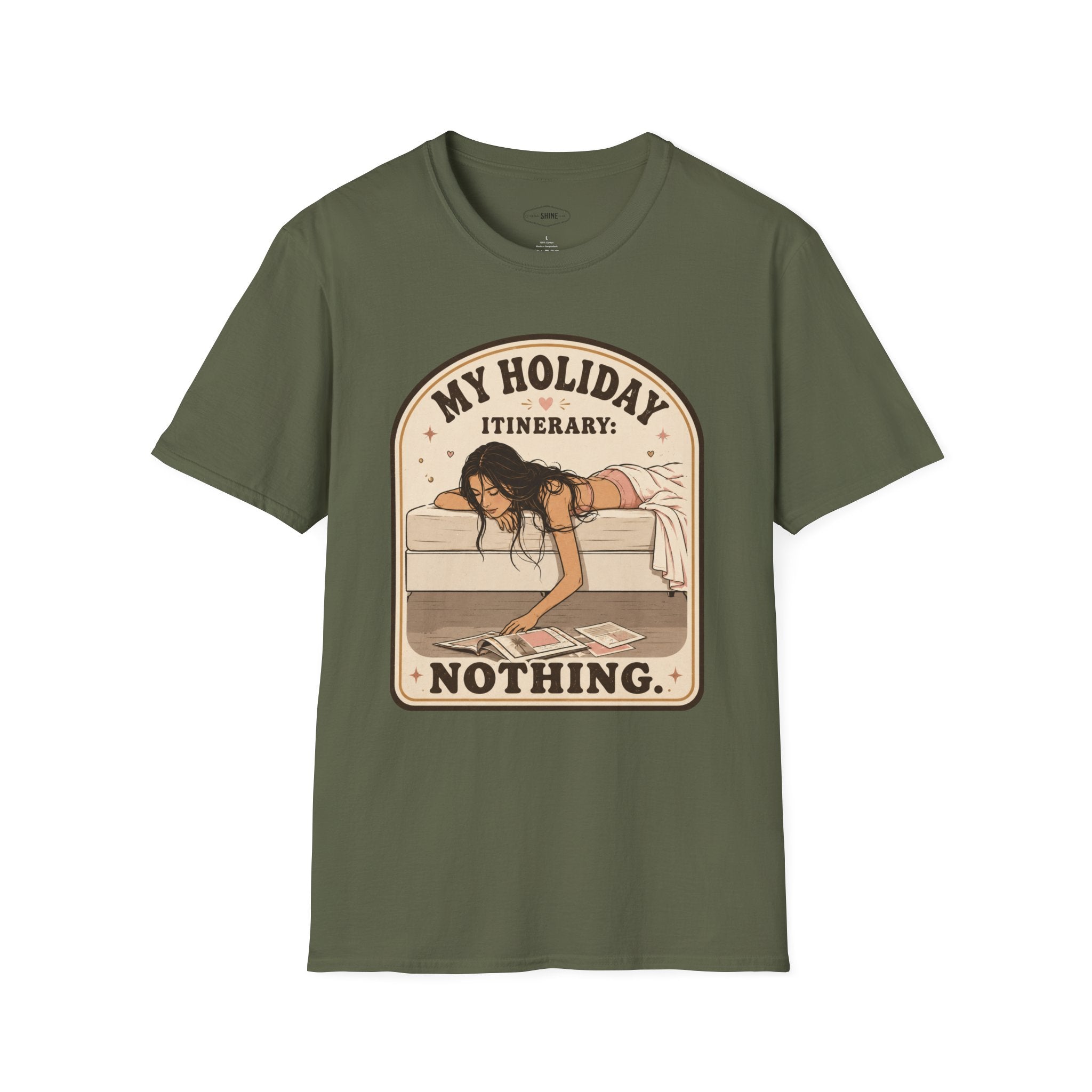 My Holiday Itinerary: Nothing T-Shirt Vintage Design