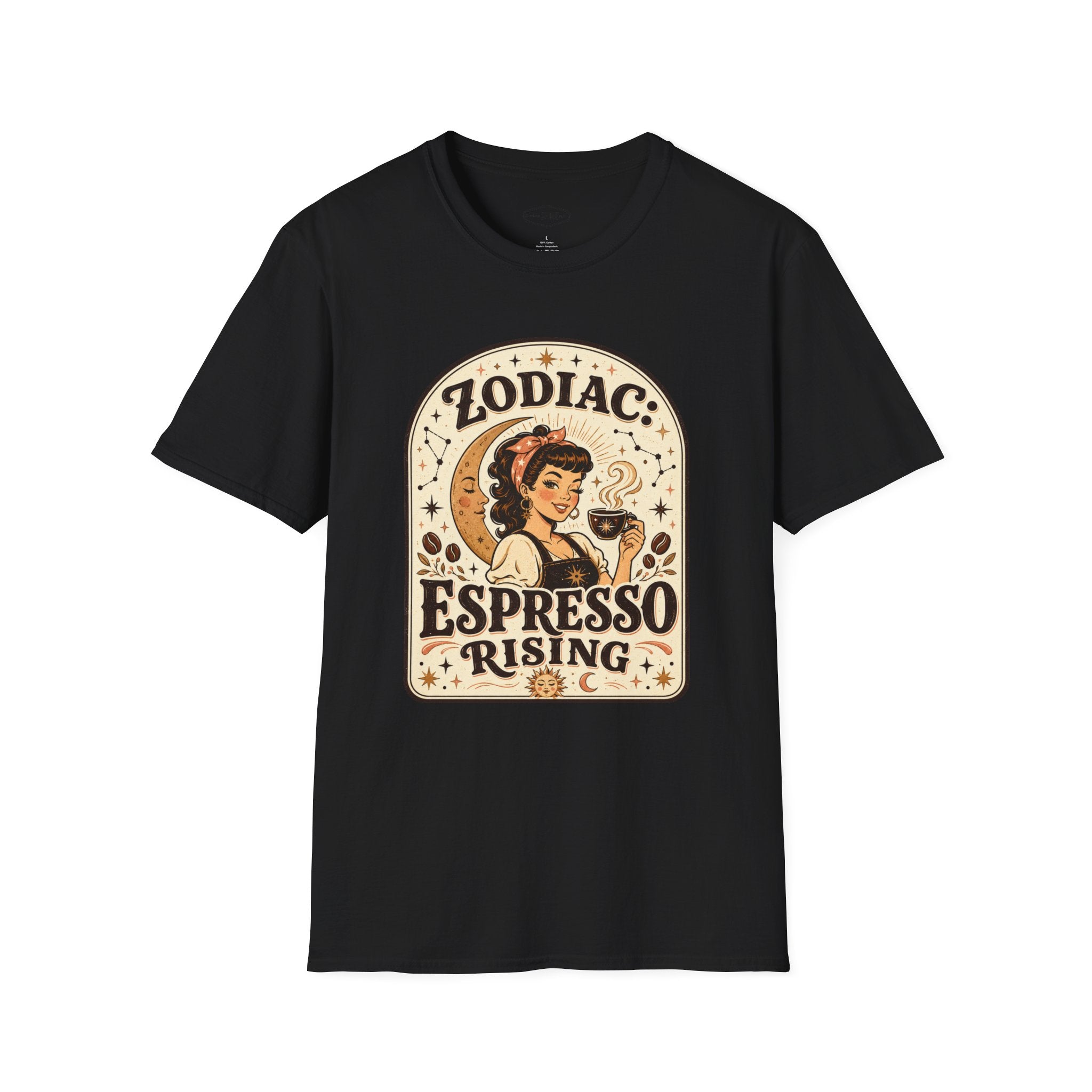 Zodiac Espresso Rising T-Shirt Vintage Design