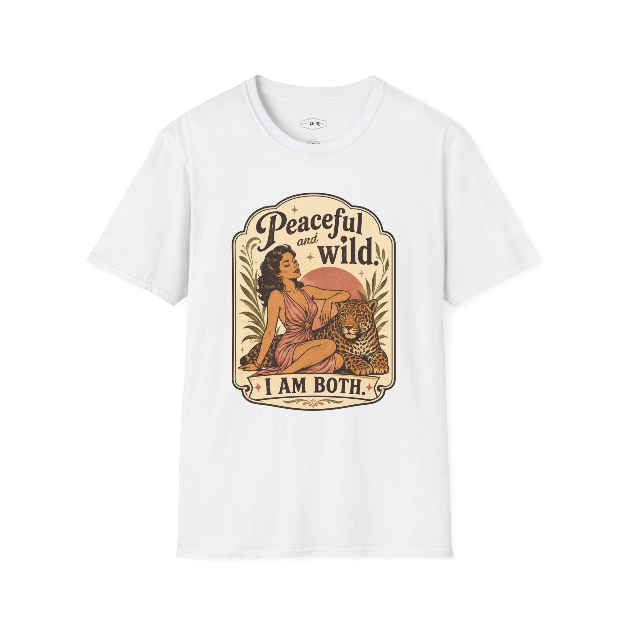 Peaceful and Wild, I Am Both T-Shirt Vintage Design