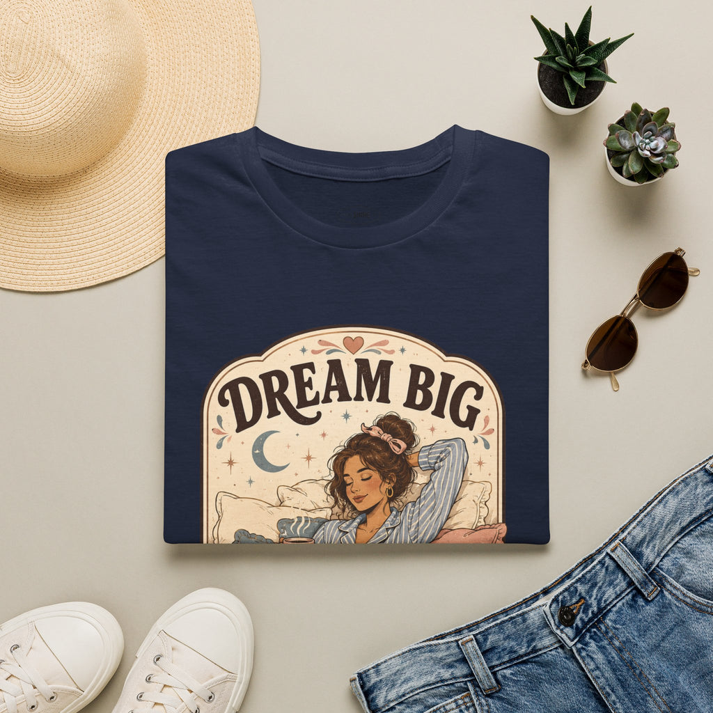 Dream Big, Sleep In T-Shirt Vintage Design