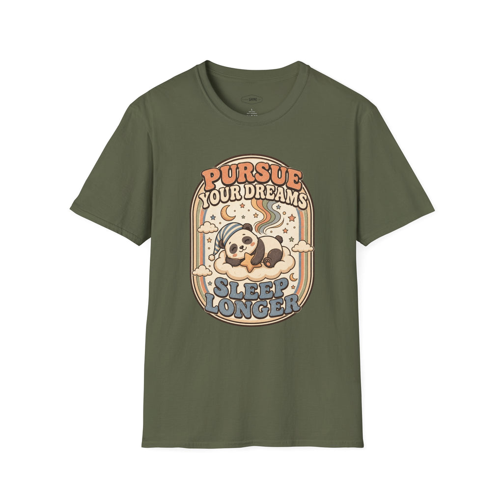 Pursue Your Dreams Sleep Longer T-Shirt Vintage Design
